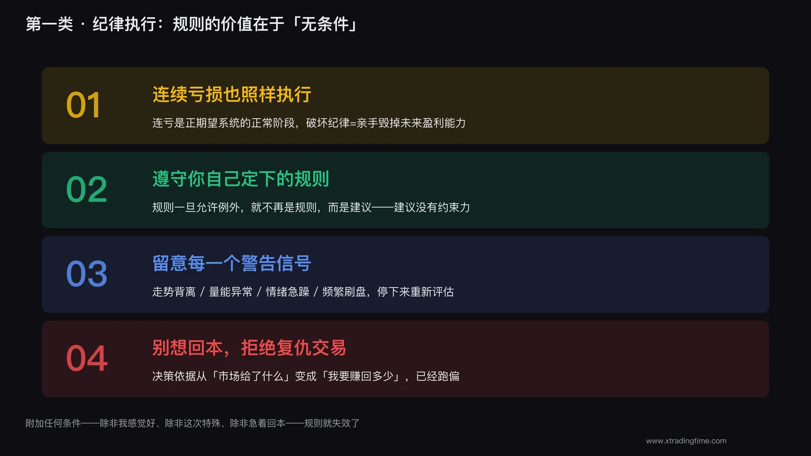 纪律的本质是无条件执行
