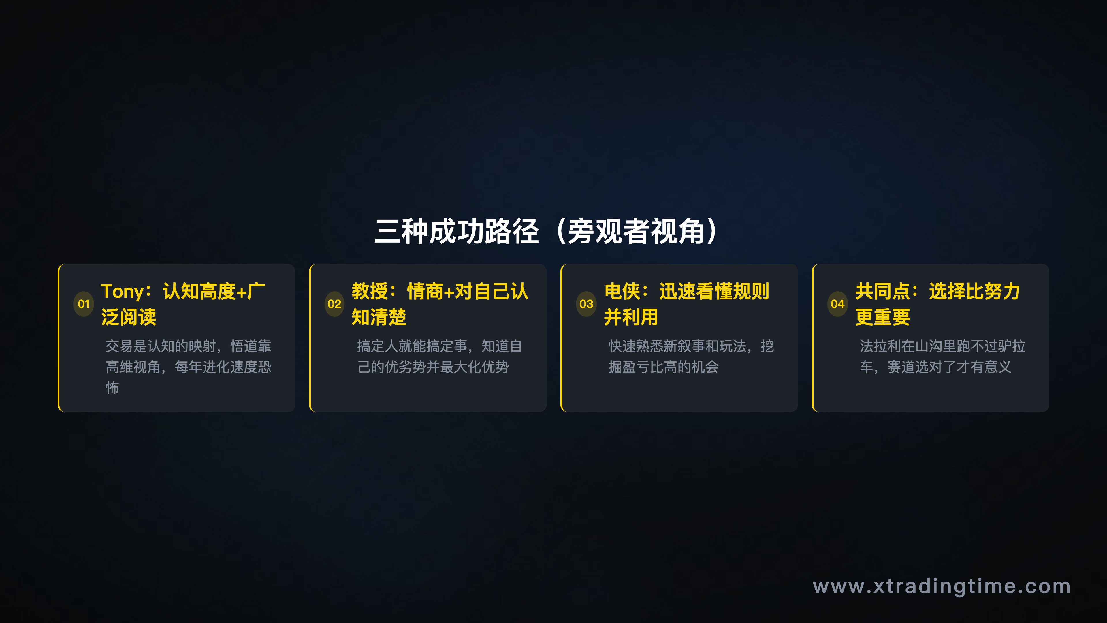 成功者核心特质