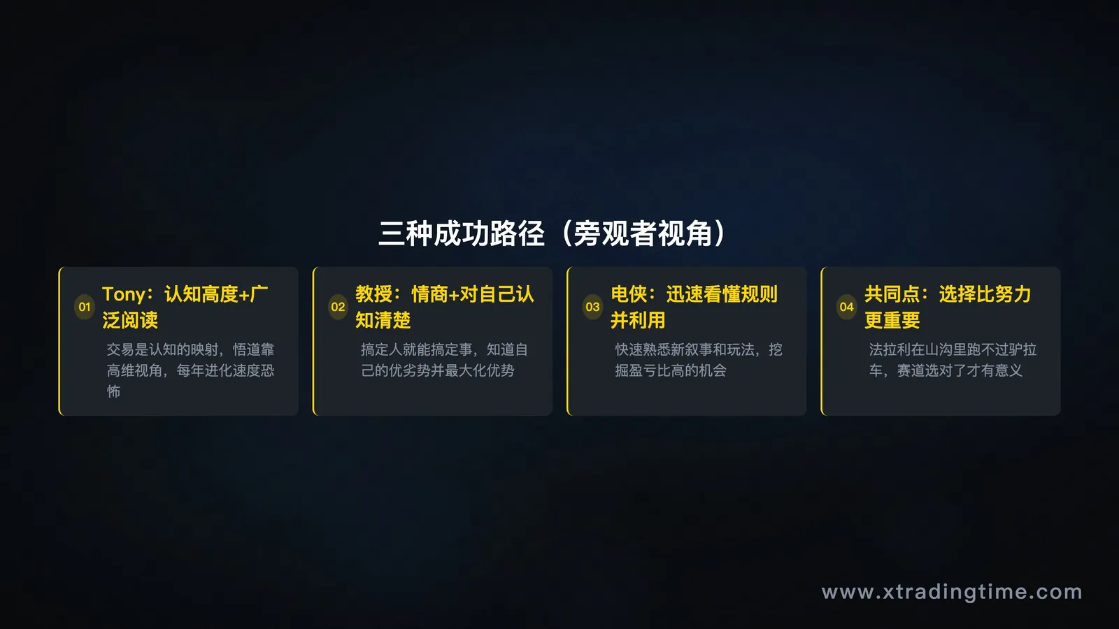 成功者核心特质