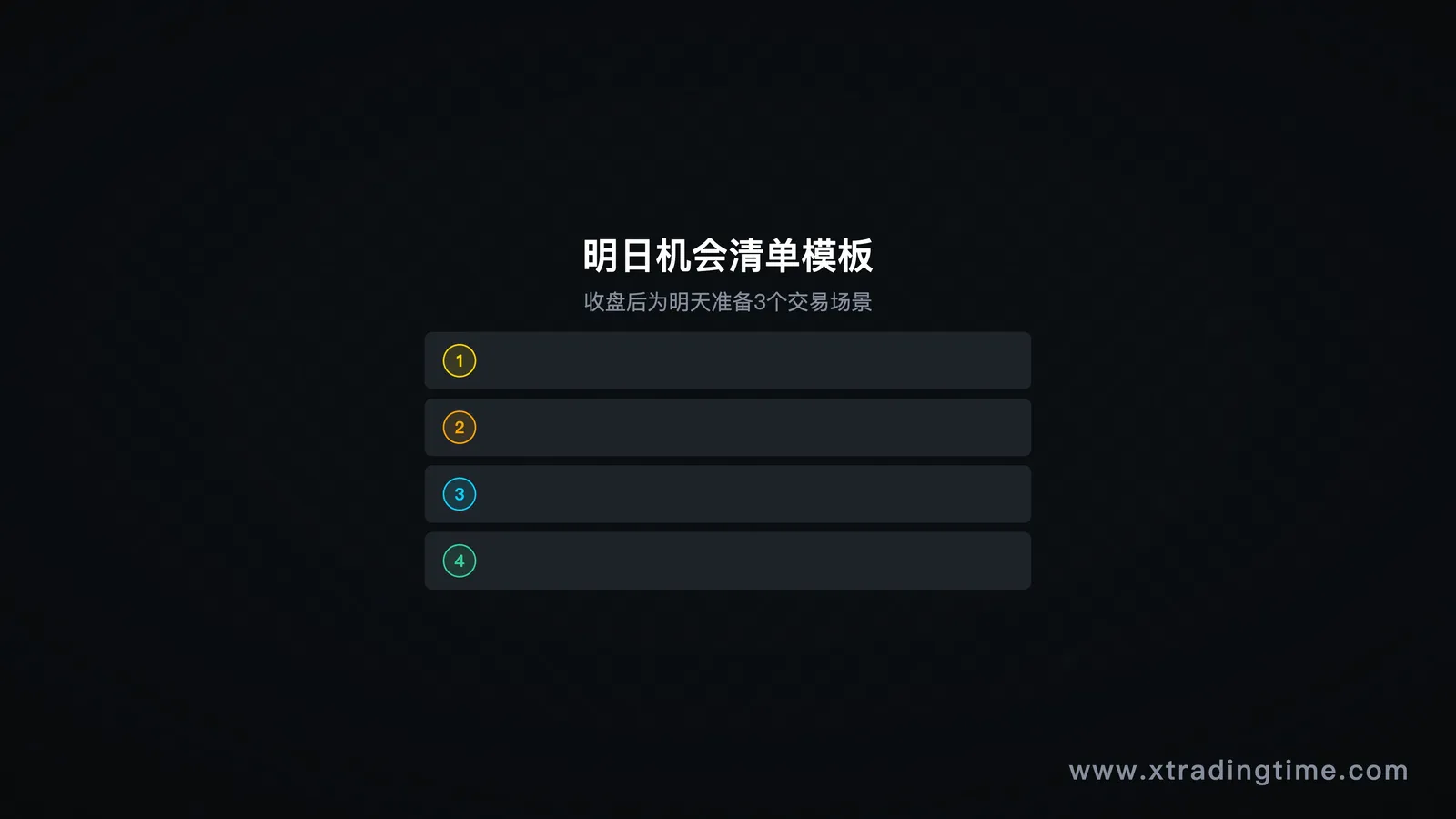 图6：潜在机会清单模板