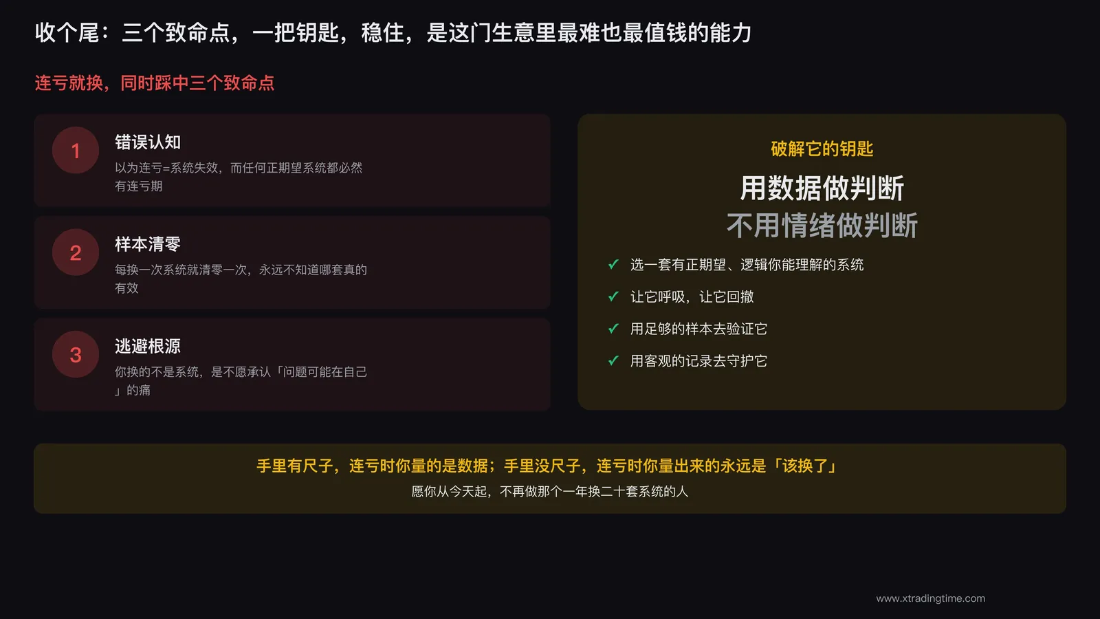 坚持系统才能攒够样本