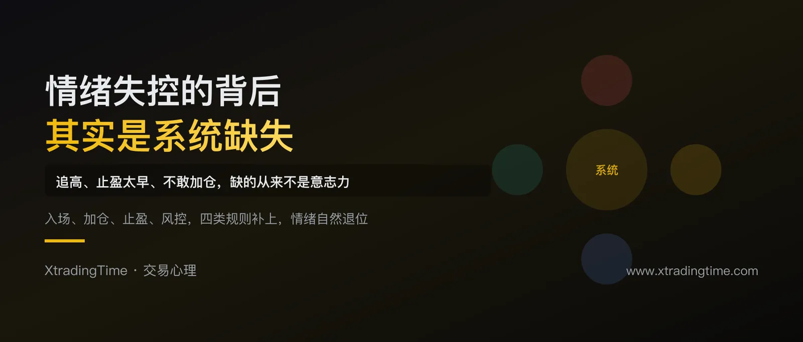 追高、止盈太早、不敢加仓：真正缺的不是情绪自控力，而是一套交易系统
