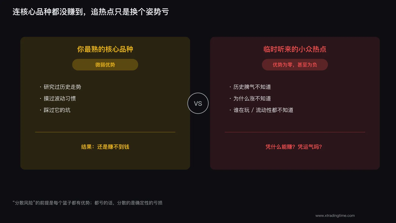 核心品种没做好就去追热点