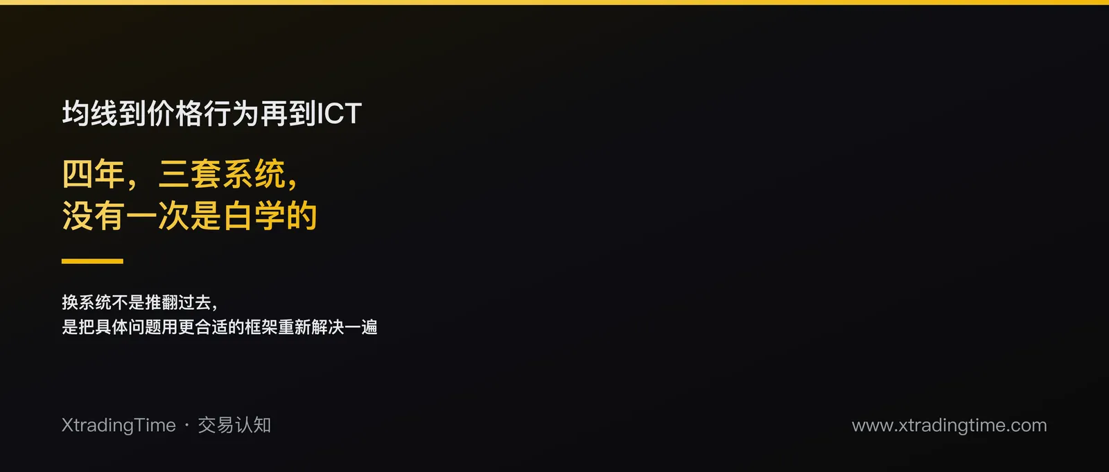 从均线到价格行为再到ICT：一个交易员四年换三次系统的心路历程