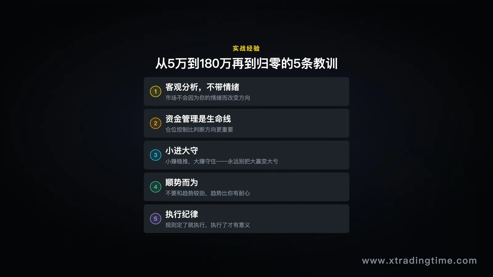 五个教训