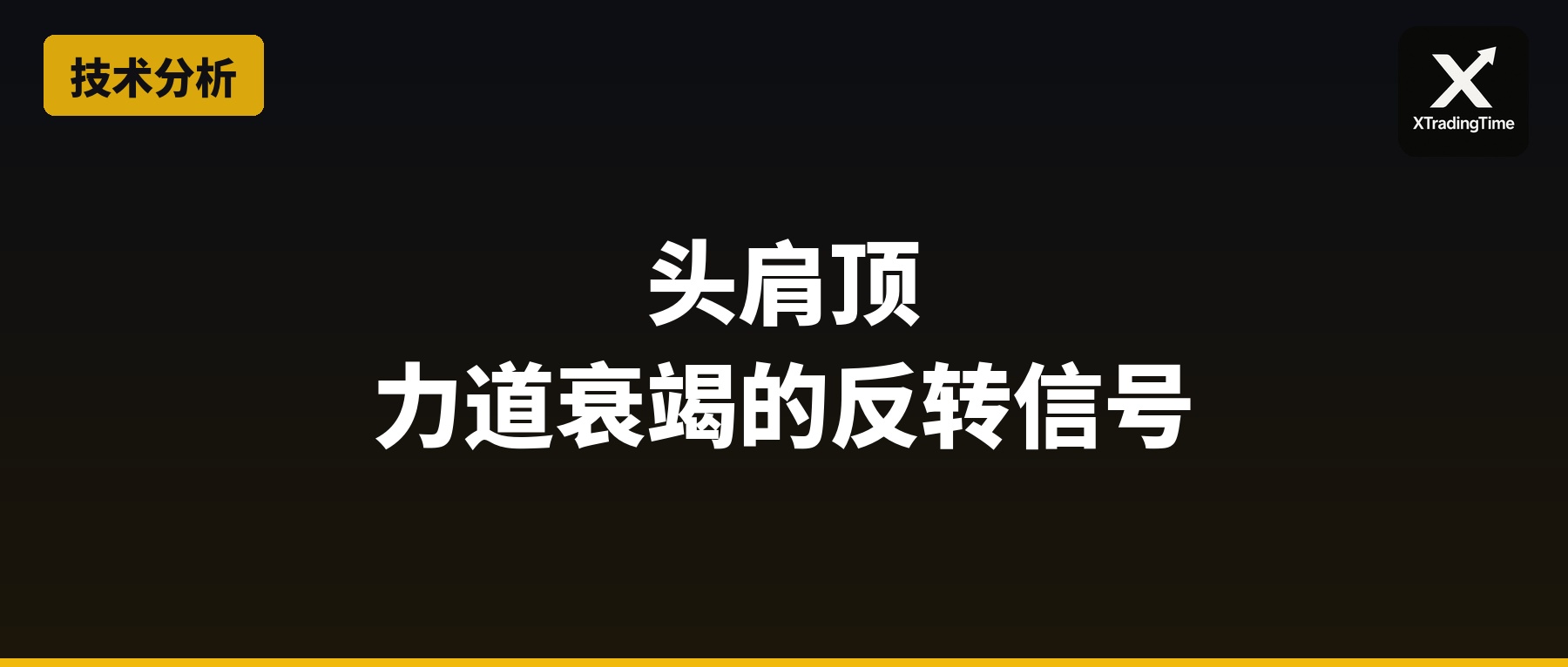 头肩顶：力道衰竭的反转信号