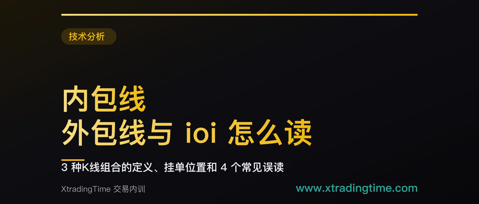 内包线、外包线与 ioi 怎么读：3 种K线组合的定义、挂单位置和 4 个常见误读