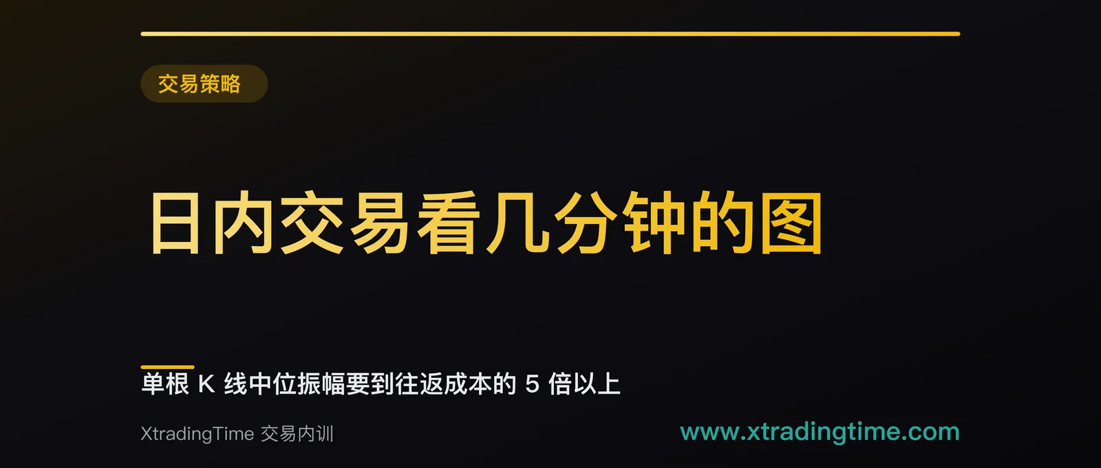 日内交易看几分钟的图：单根 K 线中位振幅要到往返成本的 5 倍以上