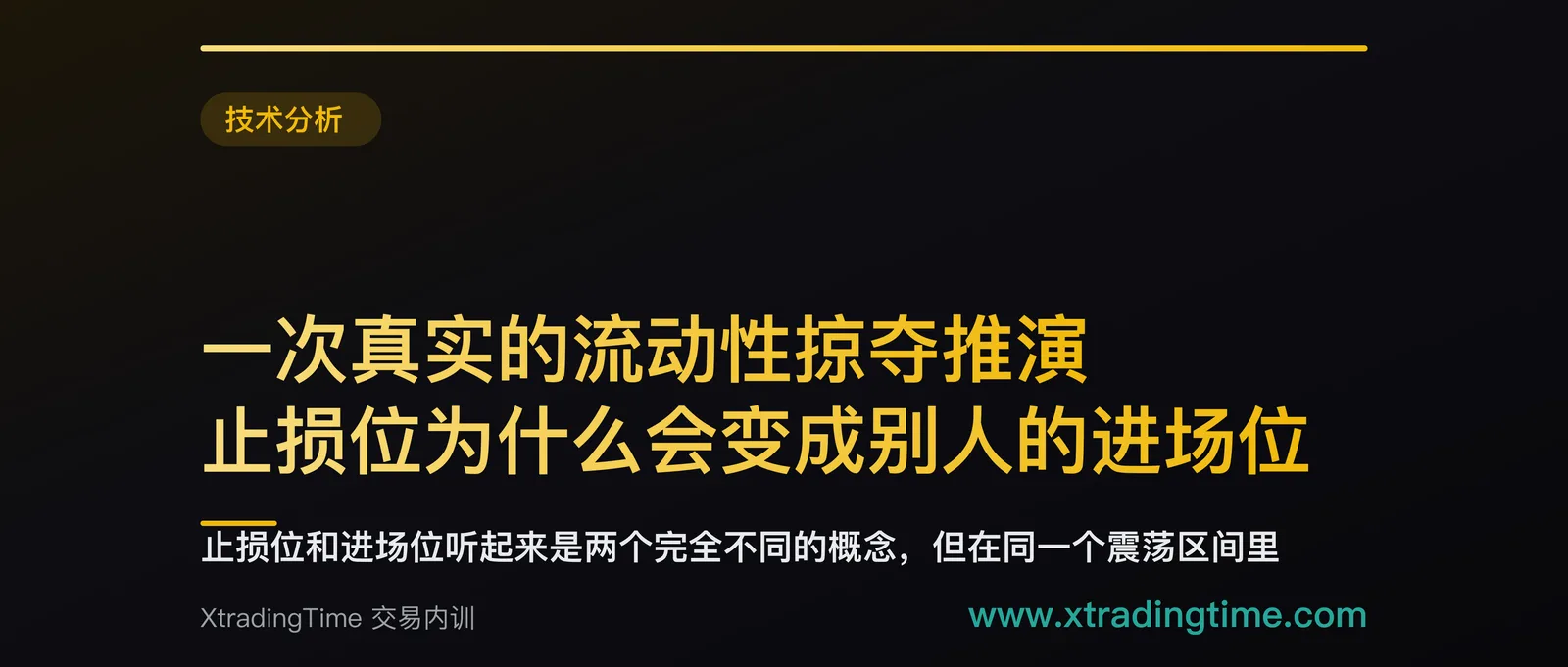 一次真实的流动性掠夺推演：止损位为什么会变成别人的进场位