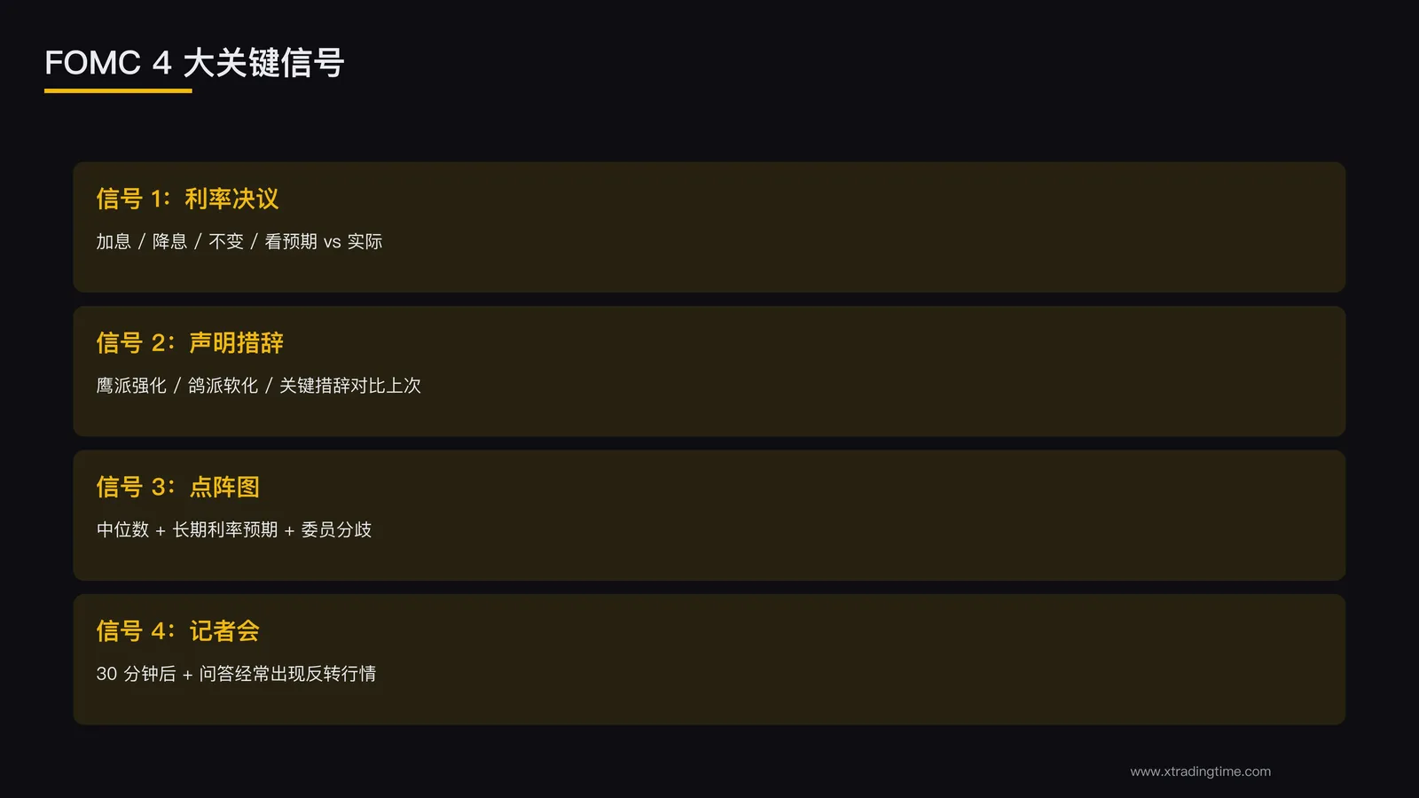 4 大关键信号