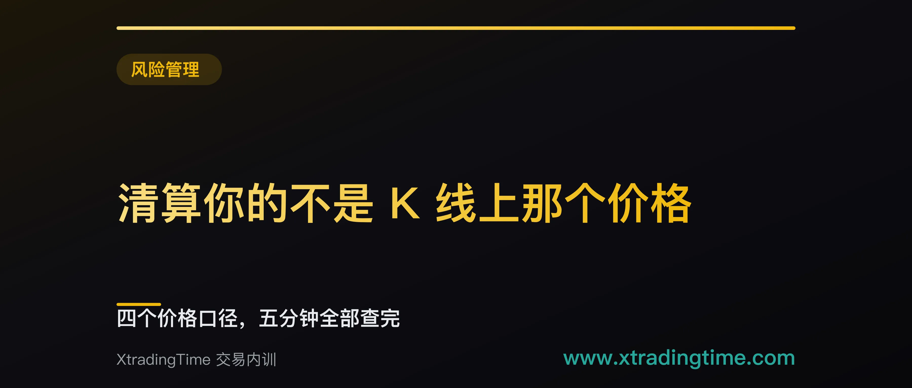 清算你的不是 K 线上那个价格：四个价格口径，五分钟全部查完