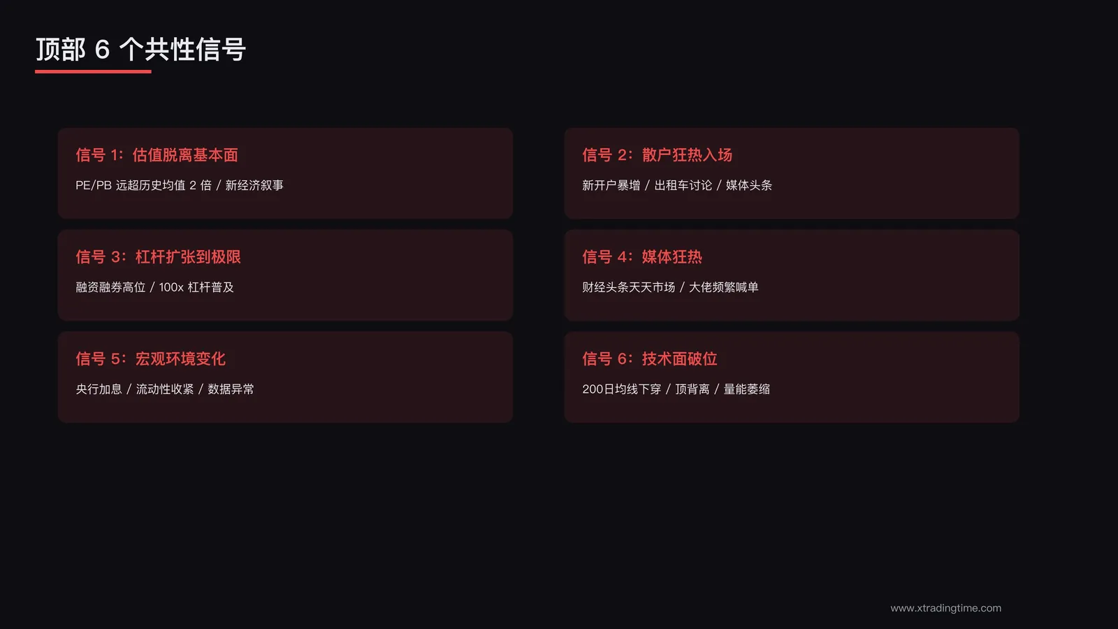 6 个共性信号