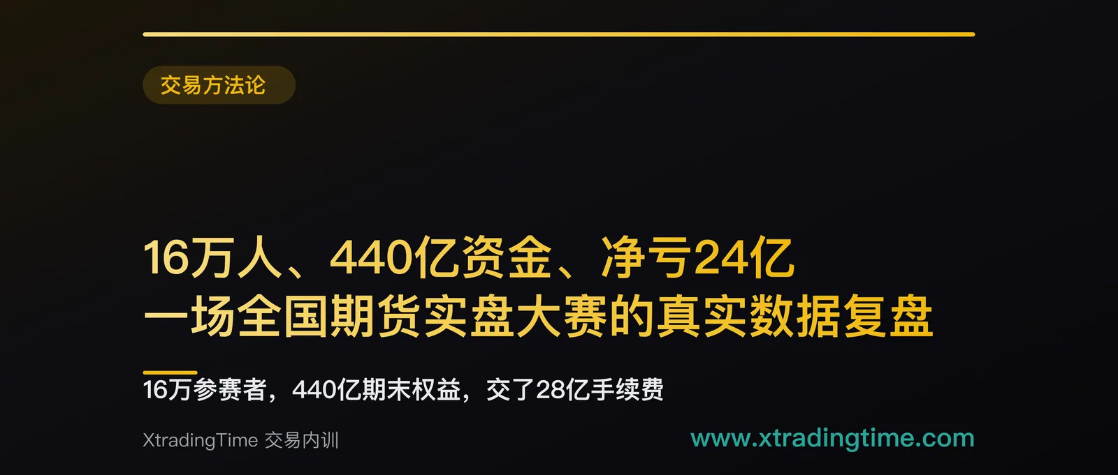 16万人、440亿资金、净亏24亿：一场全国期货实盘大赛的真实数据复盘