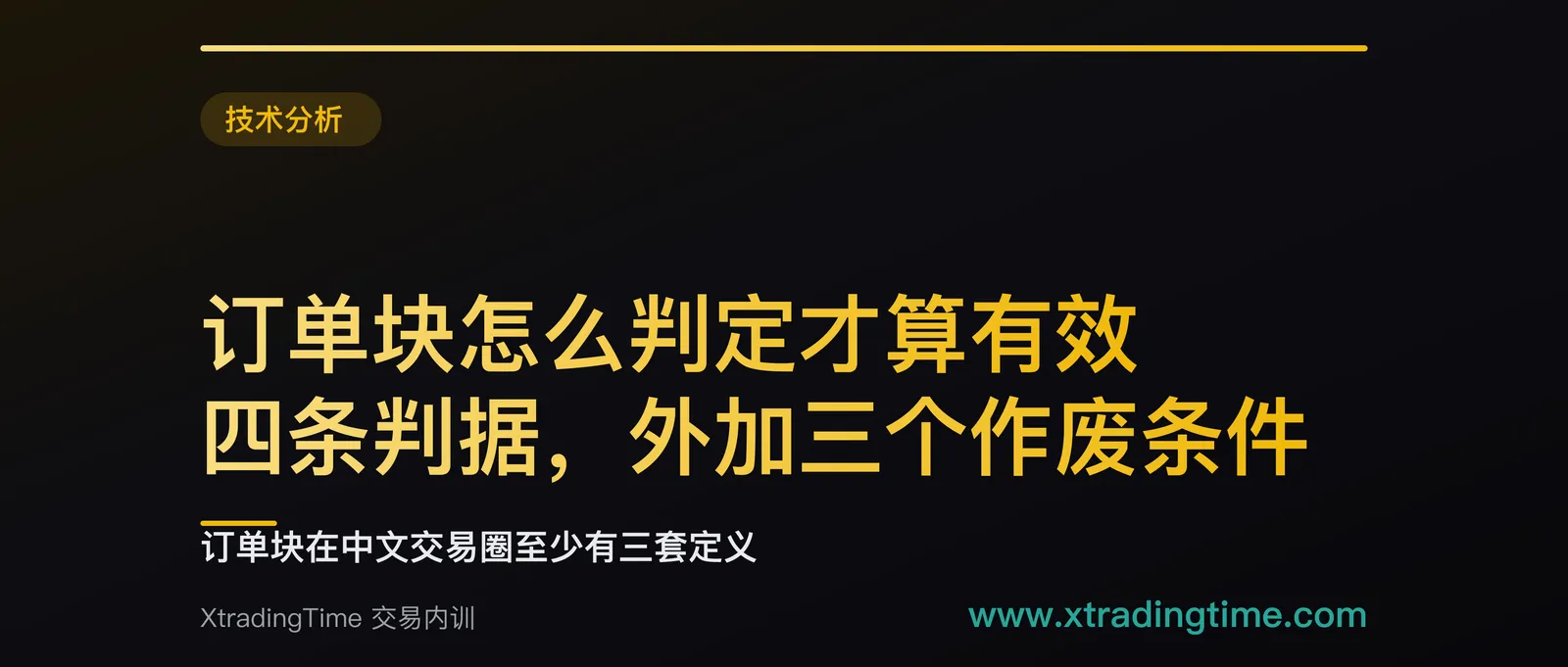 订单块怎么判定才算有效：四条判据，外加三个作废条件
