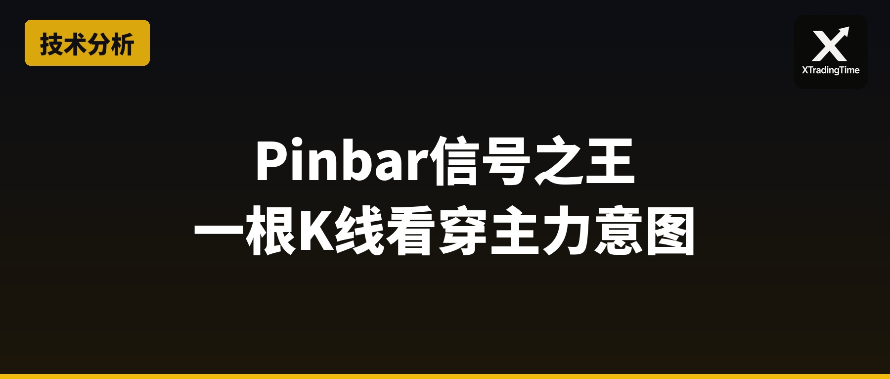 Pinbar信号之王：一根K线看穿主力意图