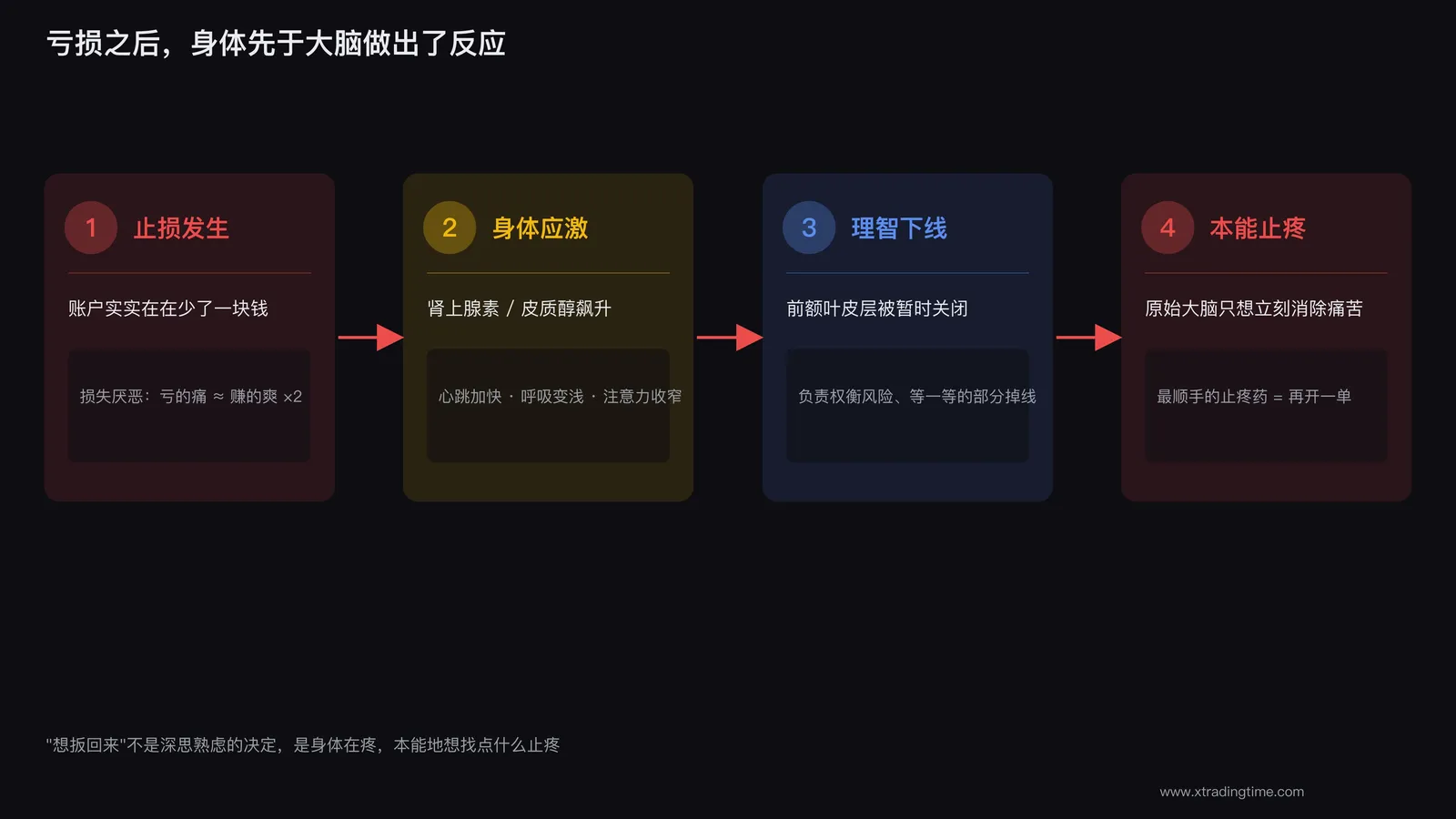 亏损触发的情绪生理反应链条