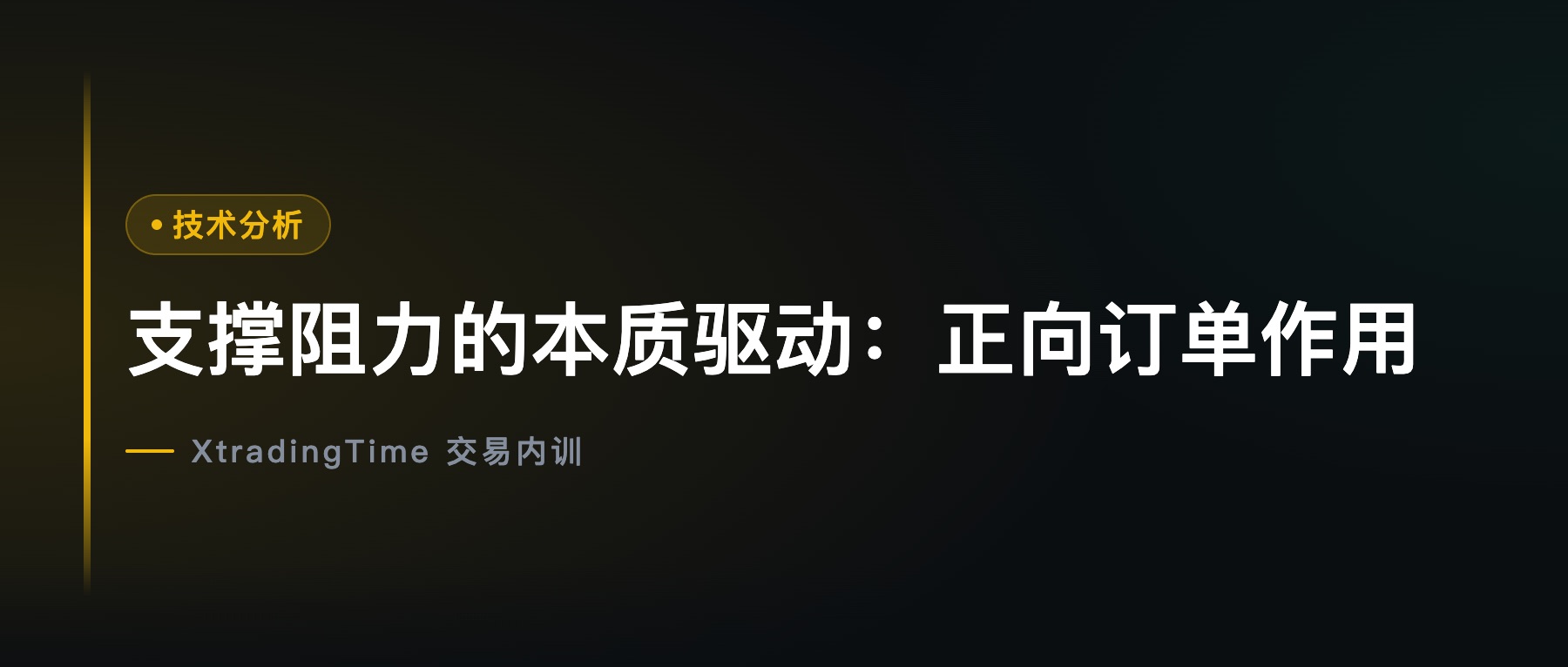 支撑阻力的本质驱动：正向订单作用