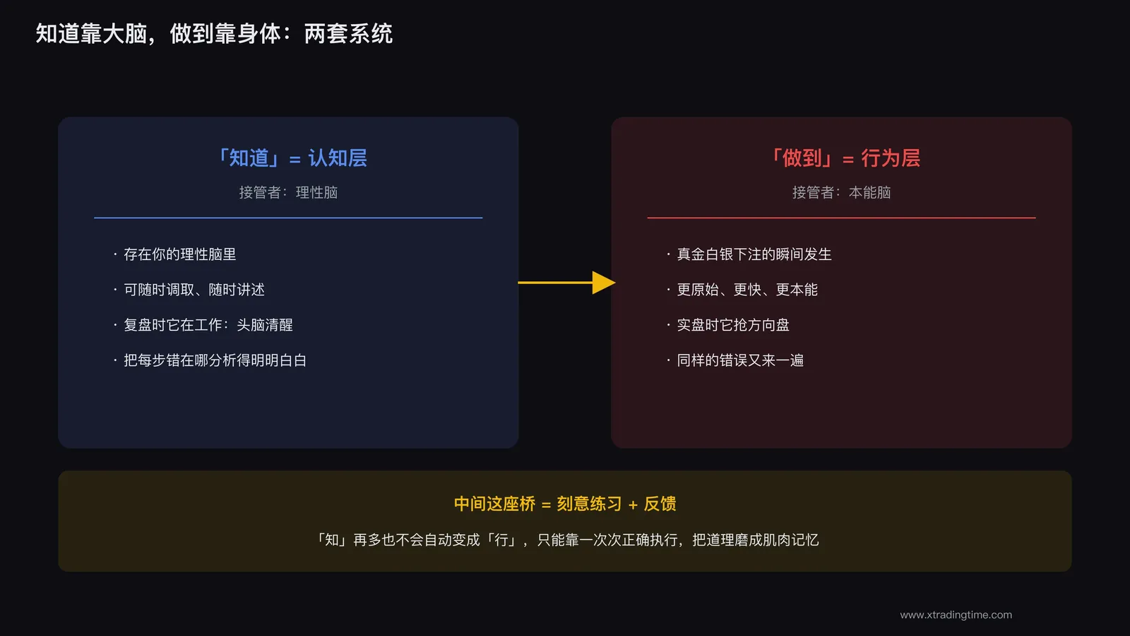 知识是大脑的事,下单是身体的事