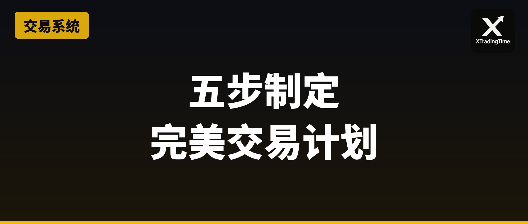 五步制定完美交易计划