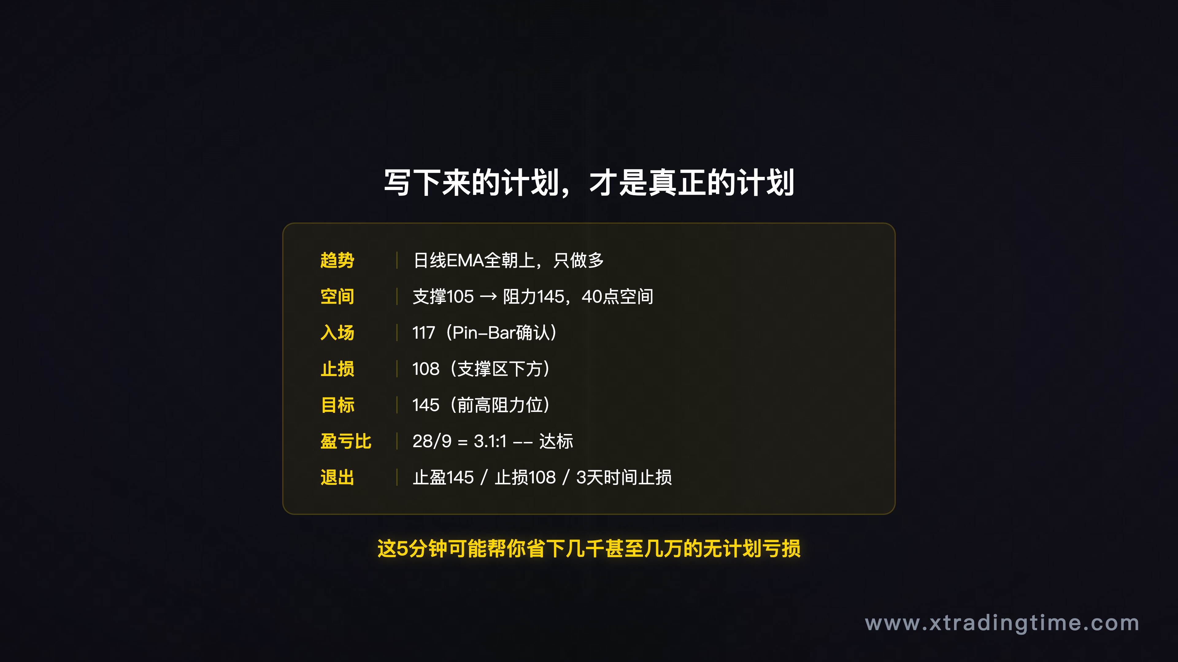 写下来才是计划