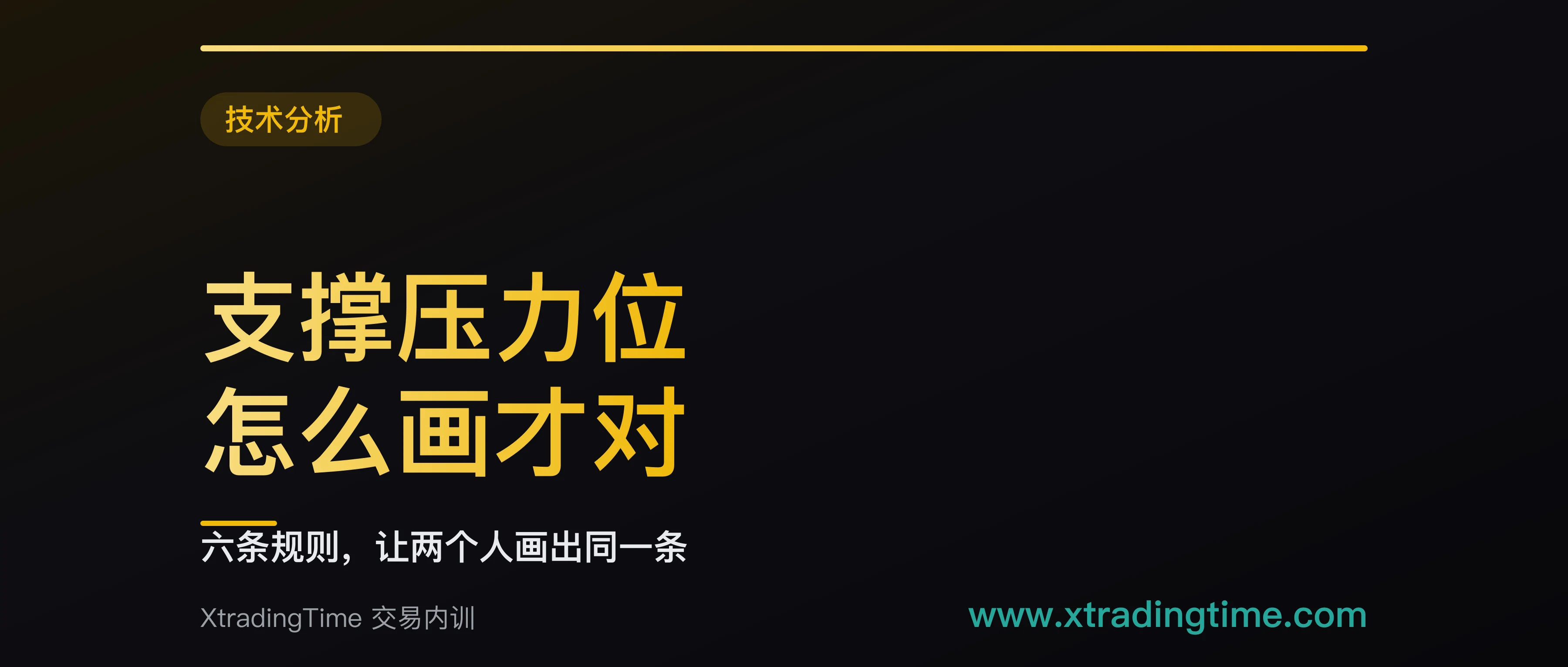 支撑压力位怎么画才不是自己瞎画：六条规则，画完能交给别人复核