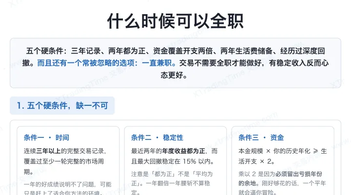 什么时候可以全职
